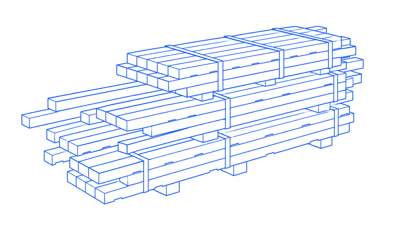 Færdigt GoFrame™-byggesæt pakket som flatpack