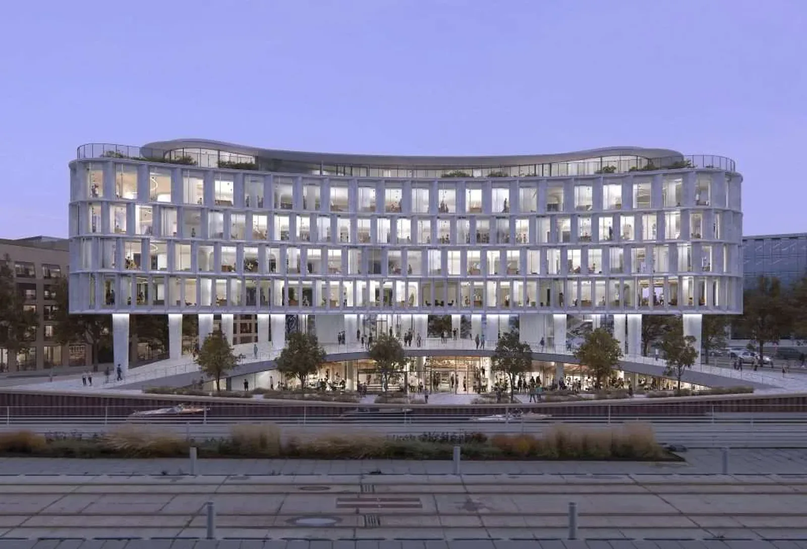 Visualisering af Hængslet, byporten ved Aarhus Ø